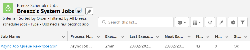 Breezz Scheduler Jobs