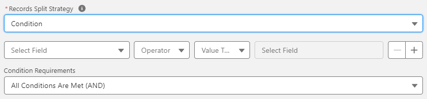 Records Split Strategy - Condition
