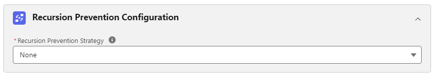 Recursion Prevention Configuration - None