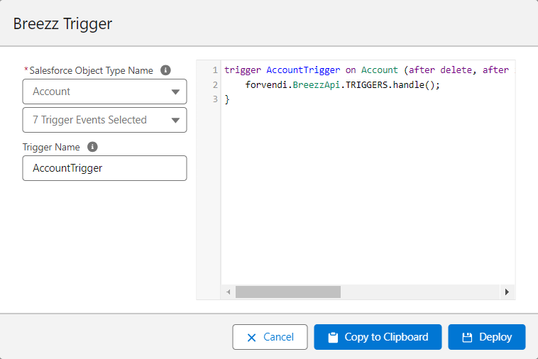 Create apex trigger