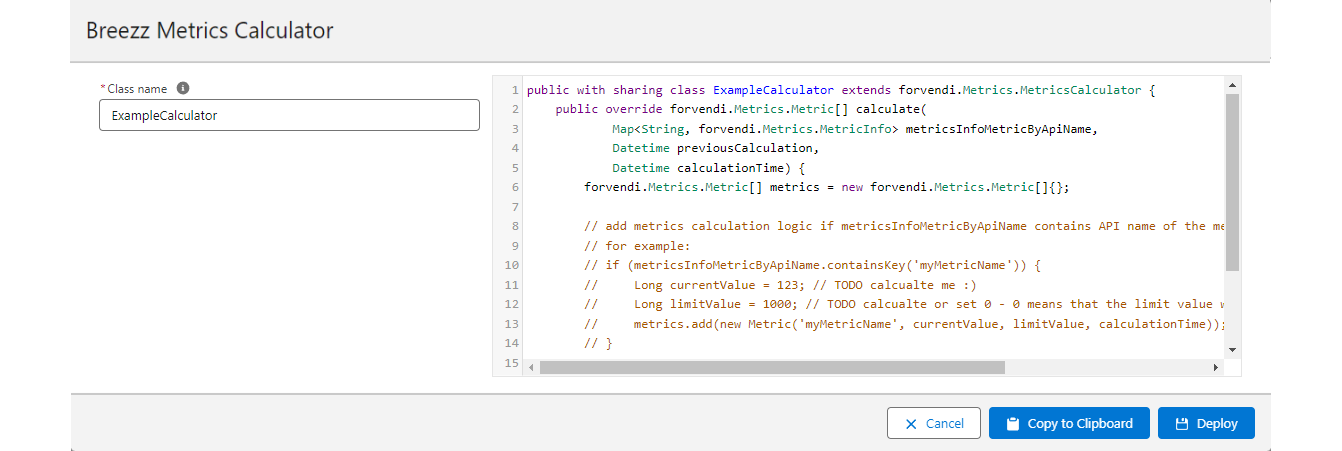 Metrics Calculator