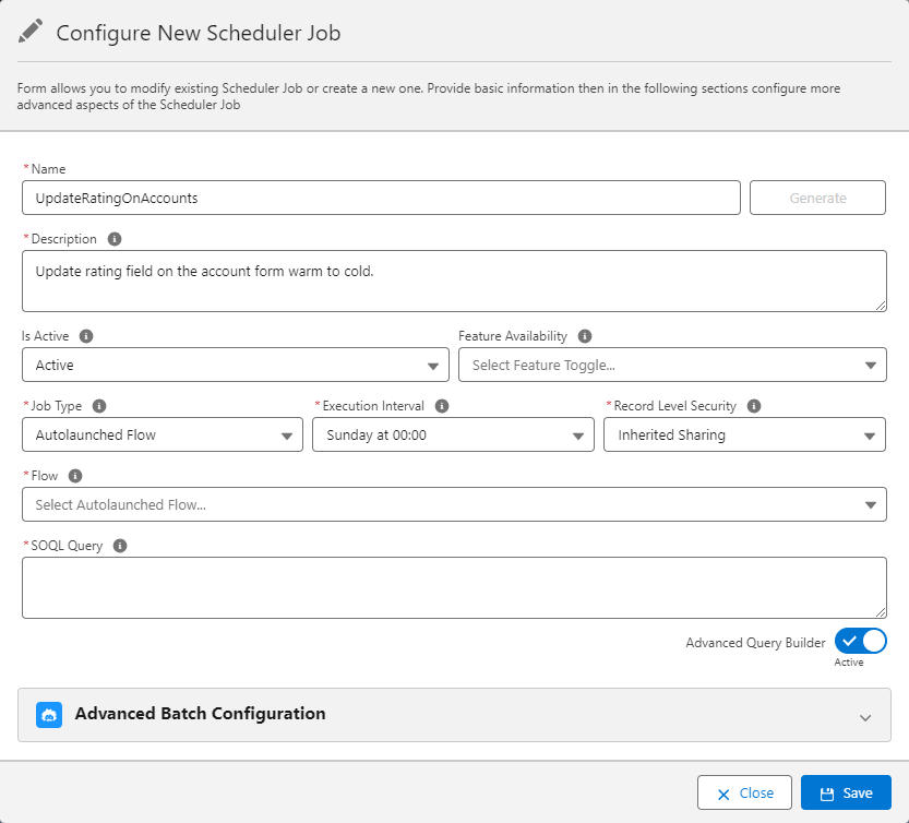 Flow Scheduler Job