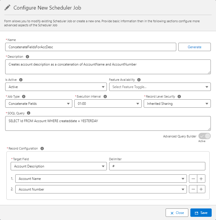 Generate UUID Scheduler Job