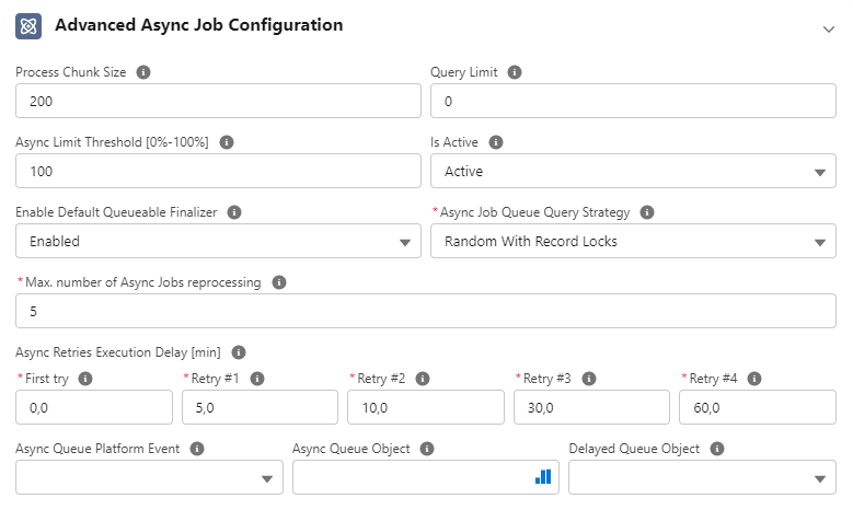 Advanced Async Job Configuration