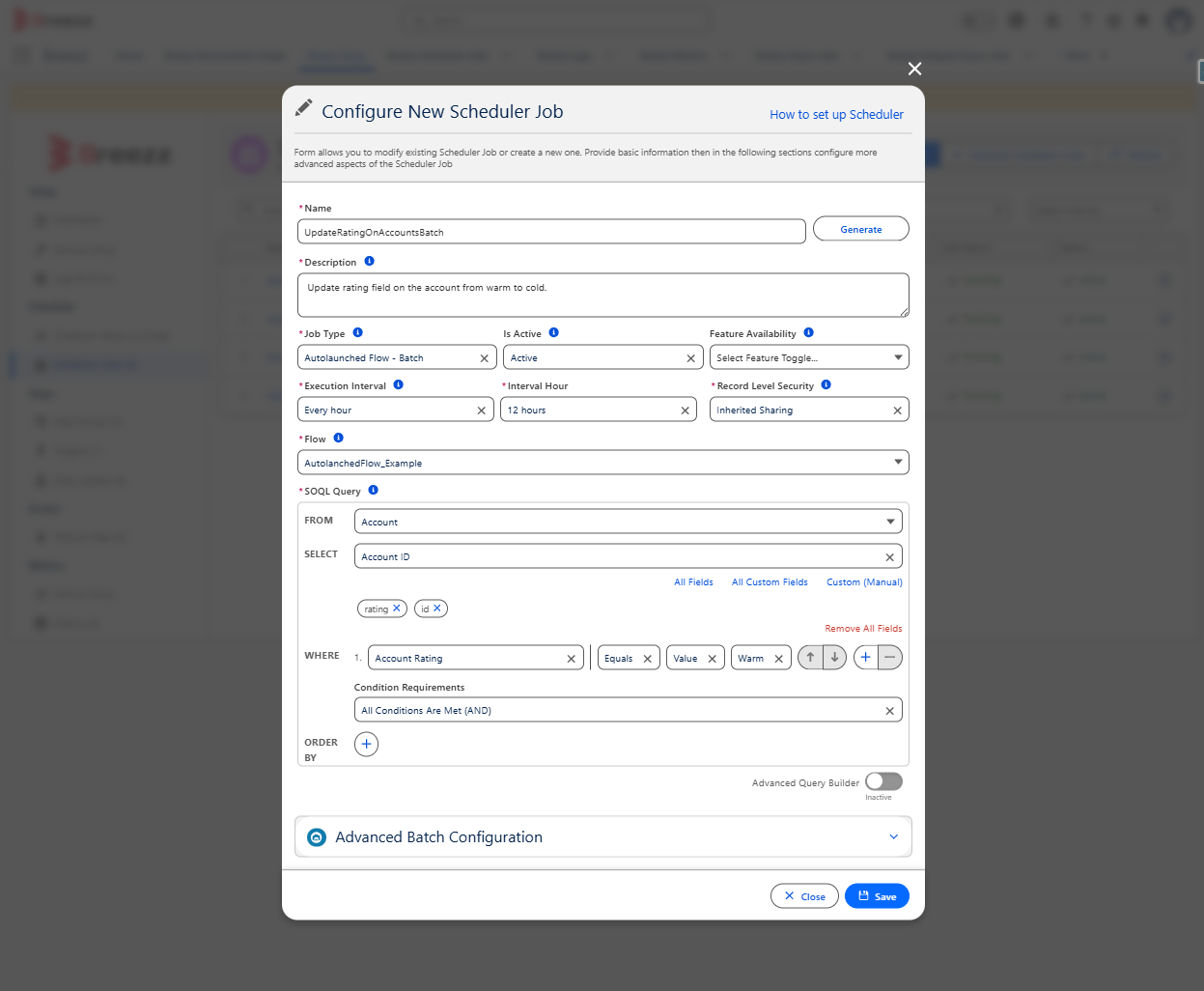 Register Scheduler Job