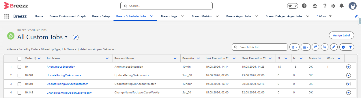 Flow Batch Scheduler Job