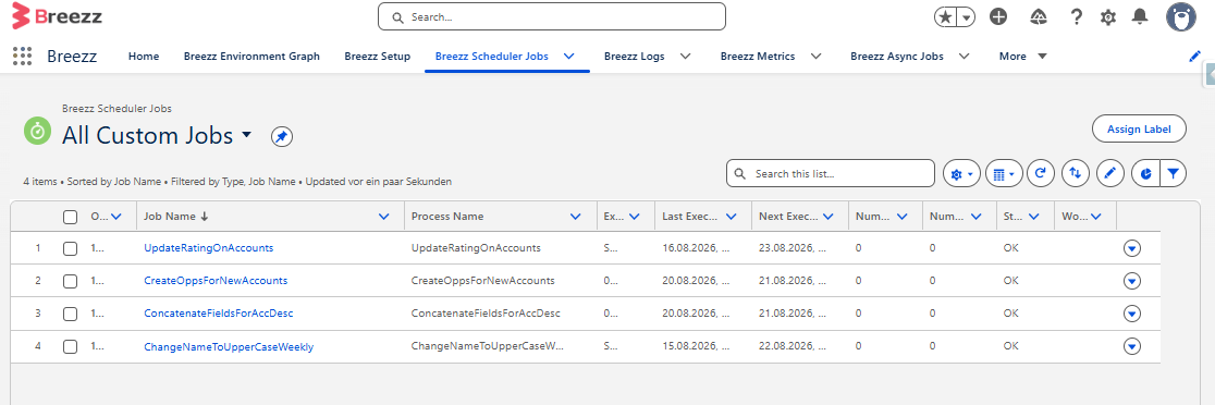 Create Record Scheduler Record