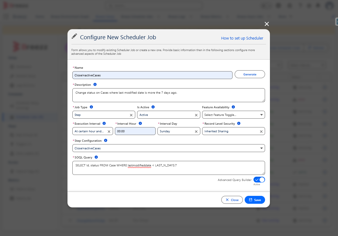 CloseInactiveCases Scheduler Job