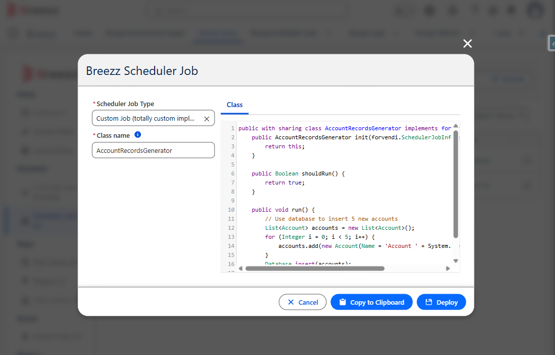 Generate Scheduler Code