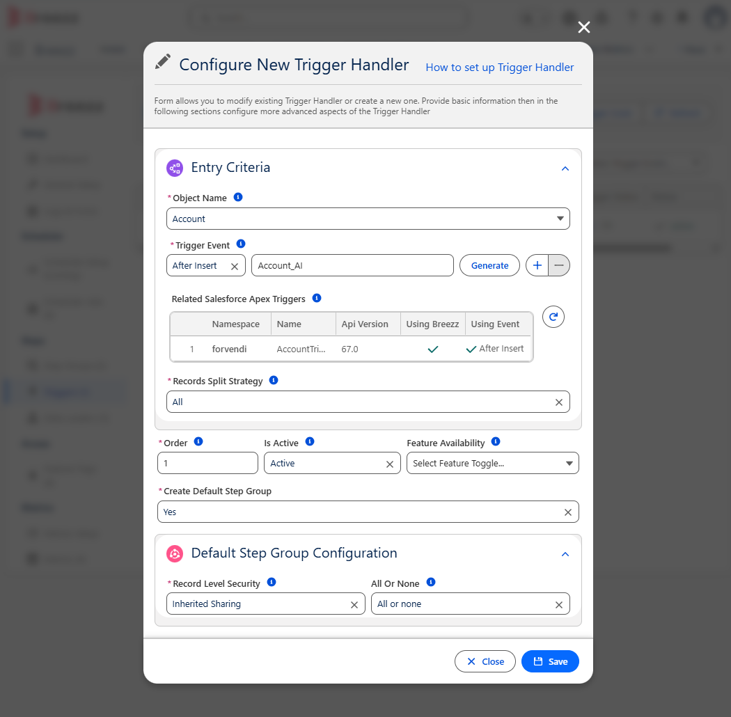 Configure New Trigger