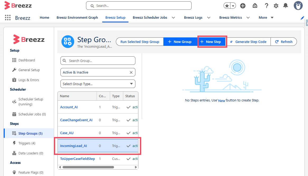 Configure New Step