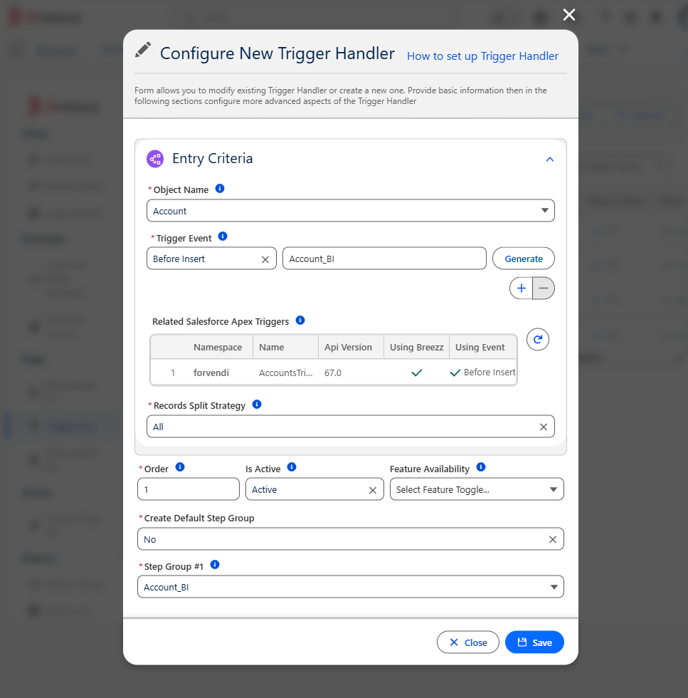 Register New Trigger