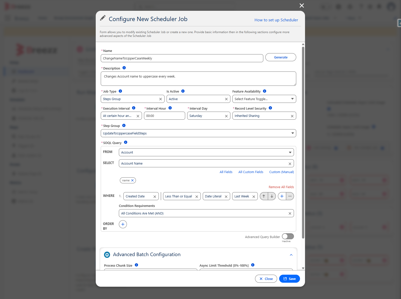 Create New Scheduler Job
