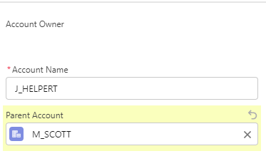 Updating Parent Field